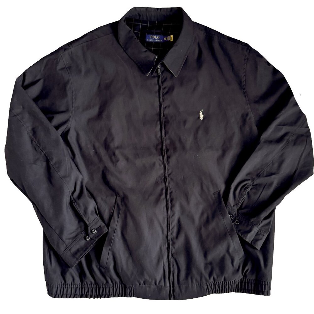 Men's BLACK 4XLT Polo Ralph Lauren Bi-Swing Jacket Coat